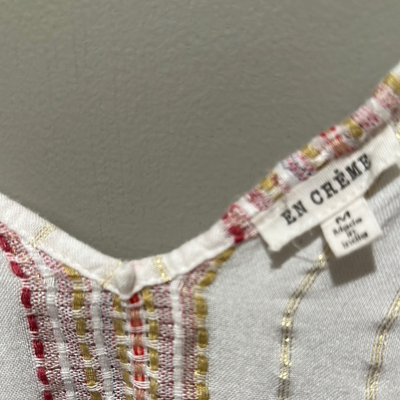 EN CREME Tunic top or Beach cover up sz M - Picture 4 of 8